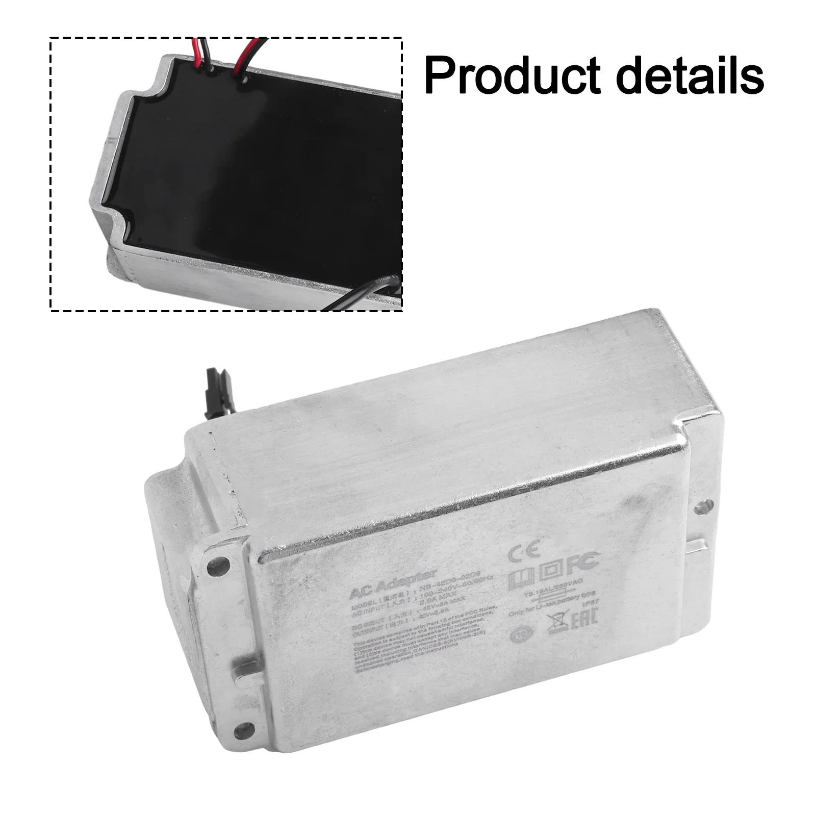 For Ninebot Max Compatible Built-In Charging Module with Mounting Bracket for Direct Fit and Consistent Recharge Capability