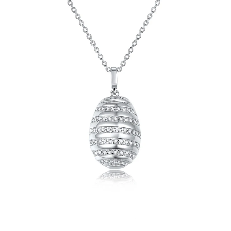 

S925 Серебряные муассанитовые яйца, филигранные подвески, сертифицированные ювелирные изделия в стиле хип-хоп, персонализированные кольца, подарок на день Святого Валентина