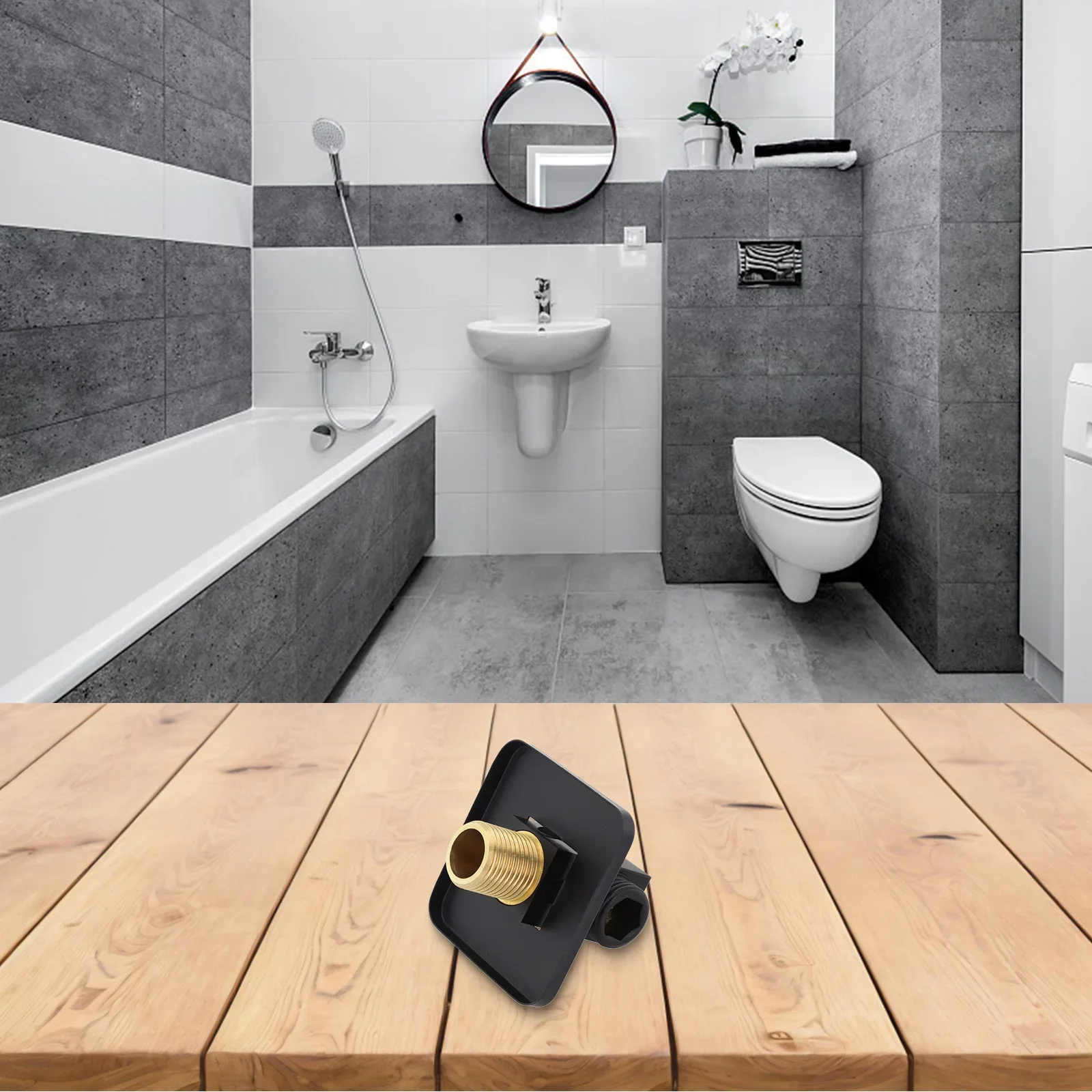 Home Bathroom Hose Connector Wear-resistant Wall-mounted Installation Bathtub Nozzles Good Gloss Shower Accessories