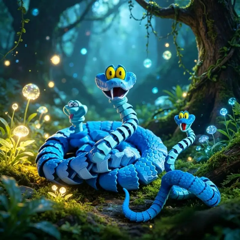 Nuevo Gary Snake: Juguete de Simulación Articulado de Disney Zootopia 2, Modelo de Serpiente Gary Impresa en 3D, Juguetes Antiestrés, Regalo para Niños