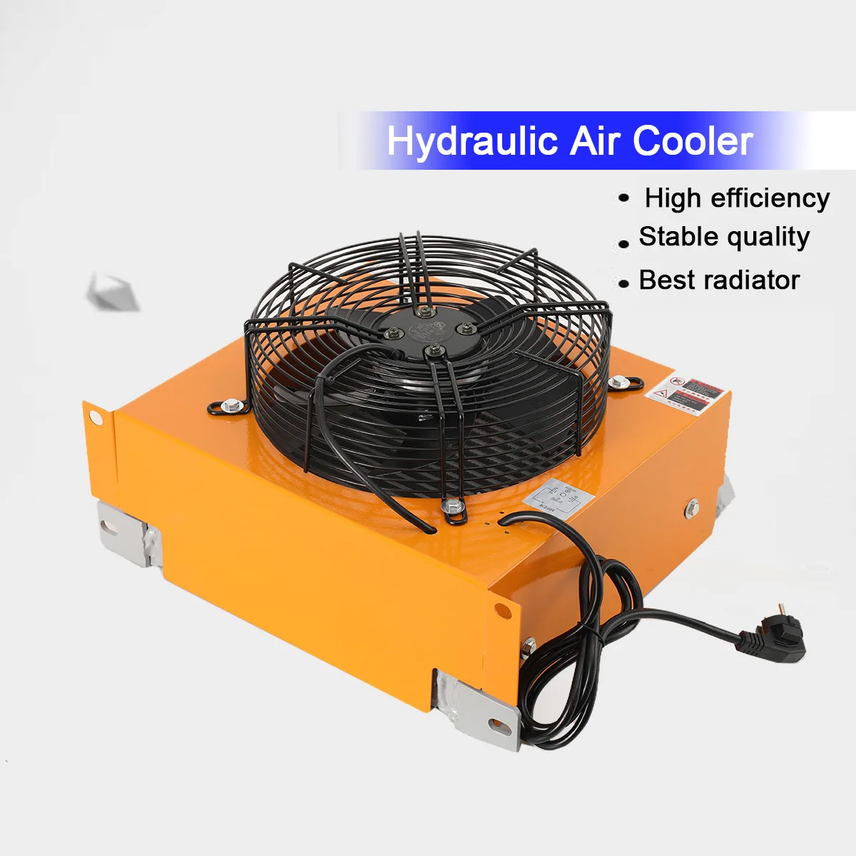 Industrial Hydraulic Oil Cooler W/Heat Dissipation Flow Fan Radiator 100L/min