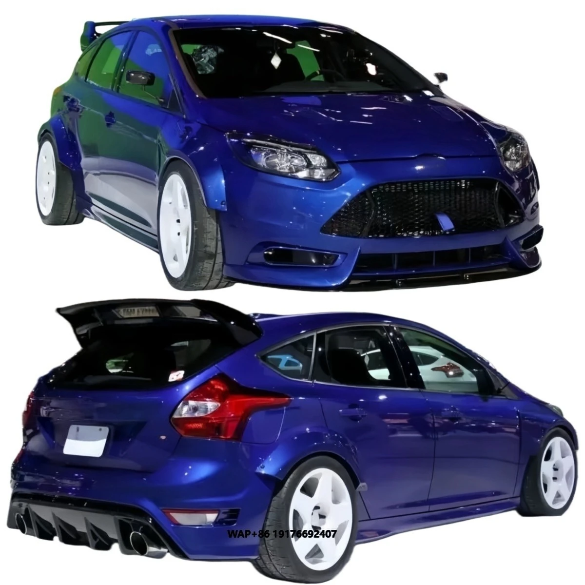 The Fender for the fox LB-style Wide Body Kit Front Bumper Pulley Brow Skirt for the Focus Upgrade Performance Kit