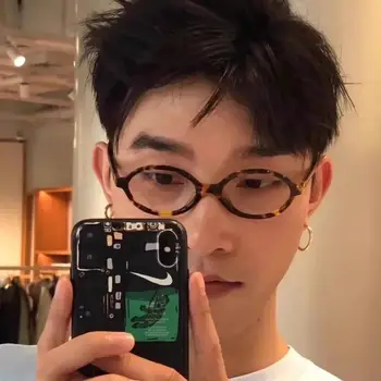 橢圓形防藍光眼鏡 女士透明防輻射濾光眼鏡 防輻射眼鏡 6 最佳銷售 miu miu 太陽眼鏡盒 - №5