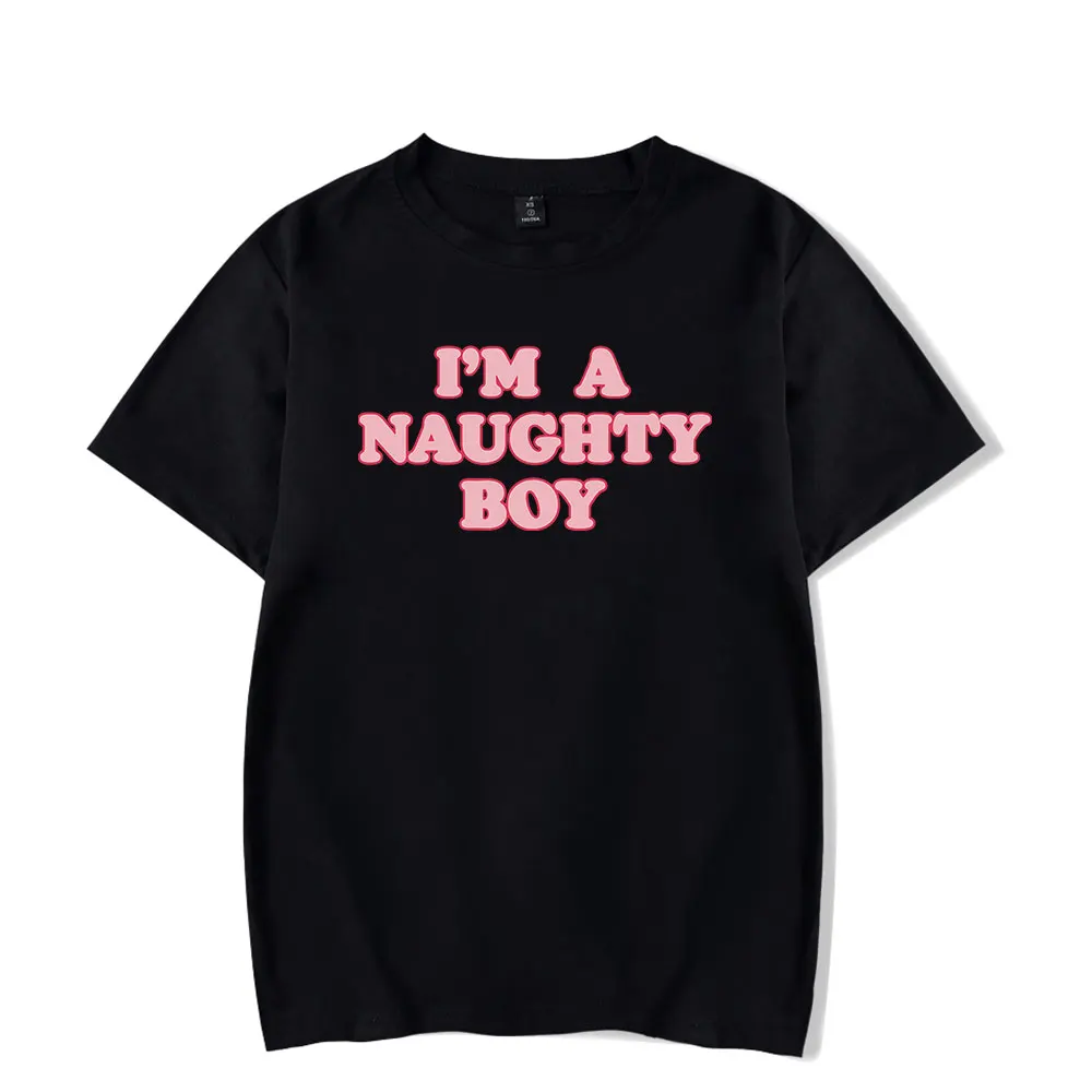 Baylen Levine Naughty Boy Streetwear logo Merch T-Shirt Men and Woman Short Sleeve Women Funny T Shirt Unisex Harajuku Tops