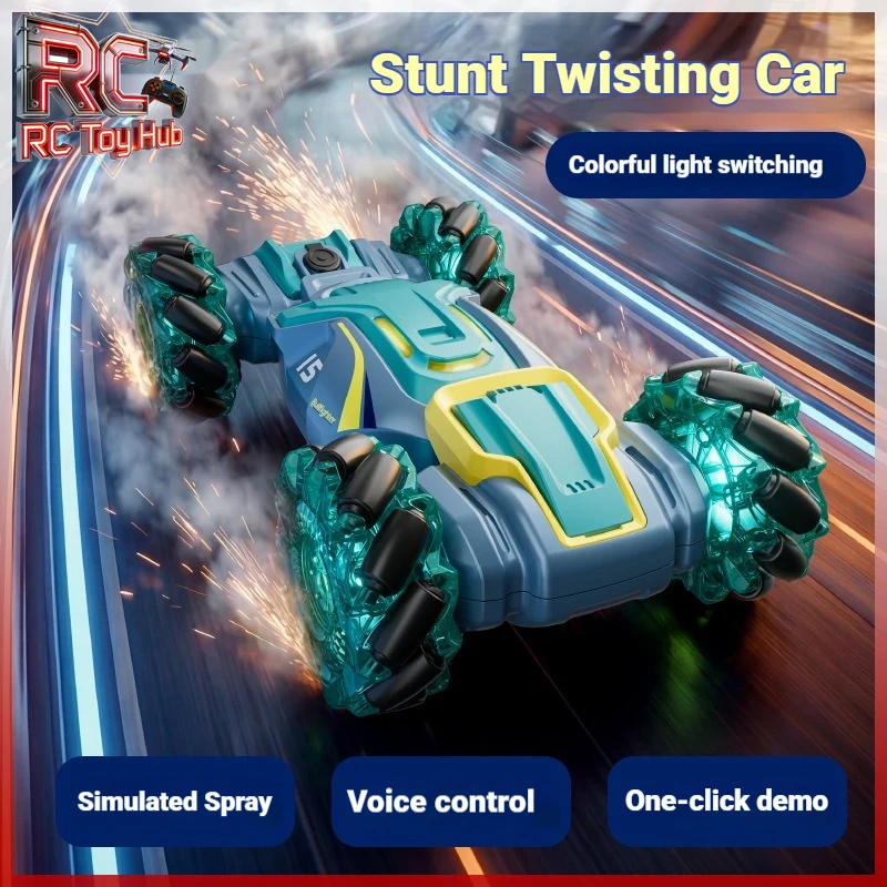 

4DRC Y15 Gesture Sensing Transforming 4WD RC Stunt Car Electric Off Road Twist Car With Flashing Wheels Toy Gift For Boys Kids