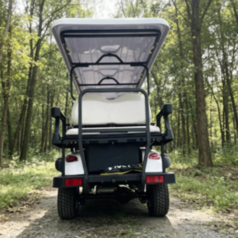

Wholesale Price Electric Golf Cart 60V/72V Lithium Battery Golf Car With Bumper Off-Road Tires Sound Bar With Folding Windshield