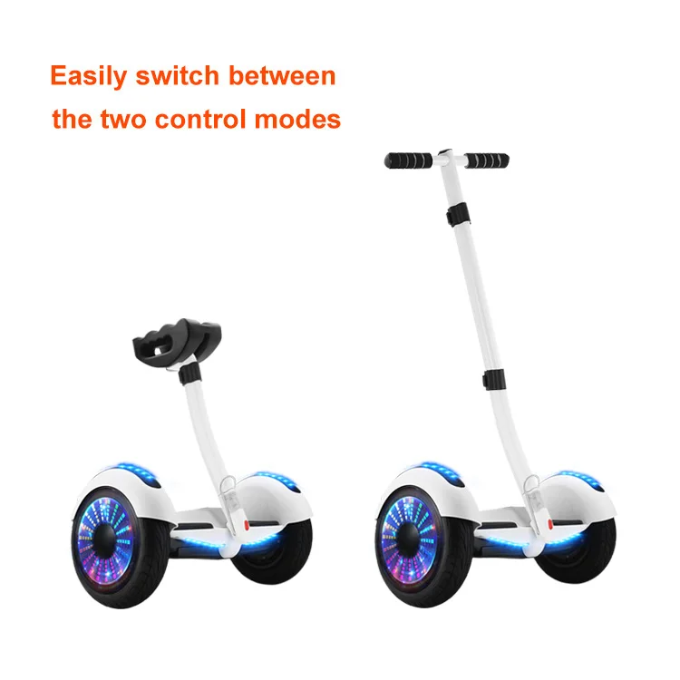 Long Lasting Lithium-Ion Battety 10 Inch Long Battery life Self Balancing Electric Balance Car with handle