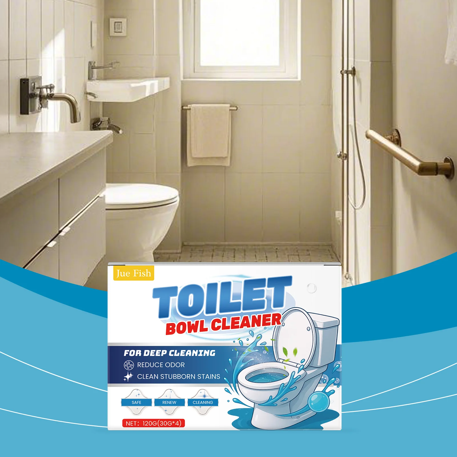 

Home Toilet Cleaning Powder - Reduces Odors & Removes Urine Stains, Leaves Fresh Fragrance, Gentle for Thorough Cleaning