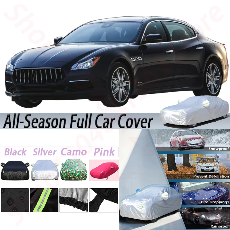

Waterproof Car Covers For Maserati Quattroporte Auto Anti-UV Sun Rain Snow Dust Resistant Cover Windproof