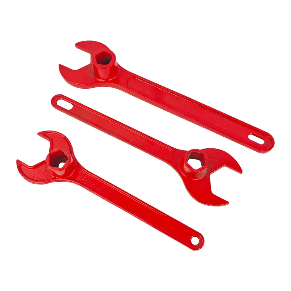 1pc Fire-fighting Wrench Heavy-Duty Cast Iron Fire Hydrant Use Spanner Firefighter Hand Tools Fire Hydrant Wrench Tool