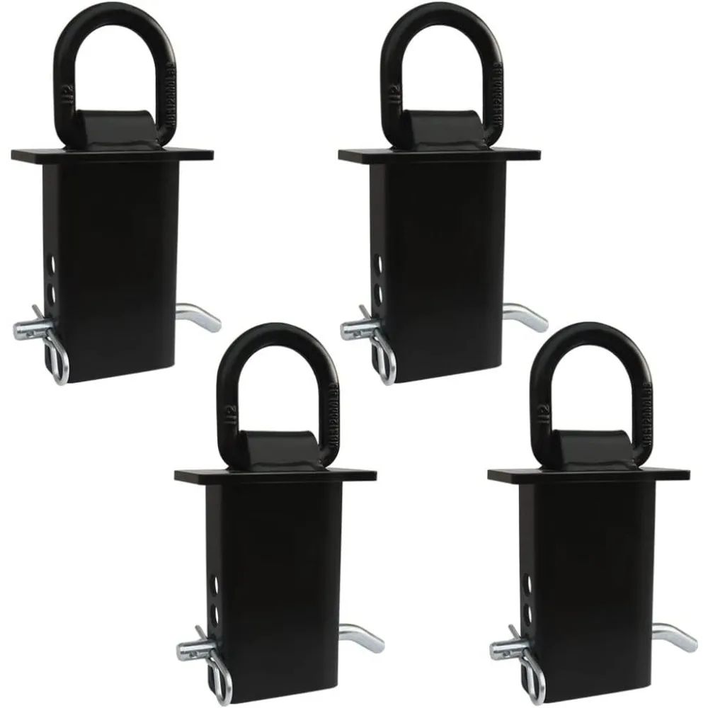 4PCS 16200lbs D Ring Tie Downs for Trucks and Trailers with Standard 2" x 4" Stake Pockets