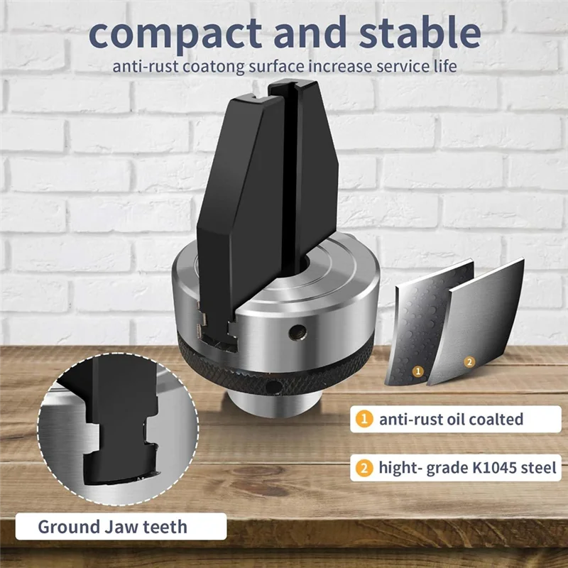 BAAG-2 นิ้ว 2-Jaw ปากกาเจาะเครื่องกลึงไม้ Chuck 1 นิ้ว X 8TPI ด้ายโดยตรง, เฉพาะปากกาเจาะเครื่องกลึง Chuck Chuck