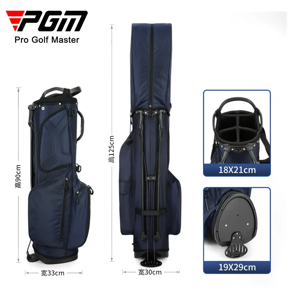 PGM Portable Golf Stand Bag with Braces Men Women Bracket Stand Support Lightweight Golf Bagpack Adult Golf Club Bag QB074