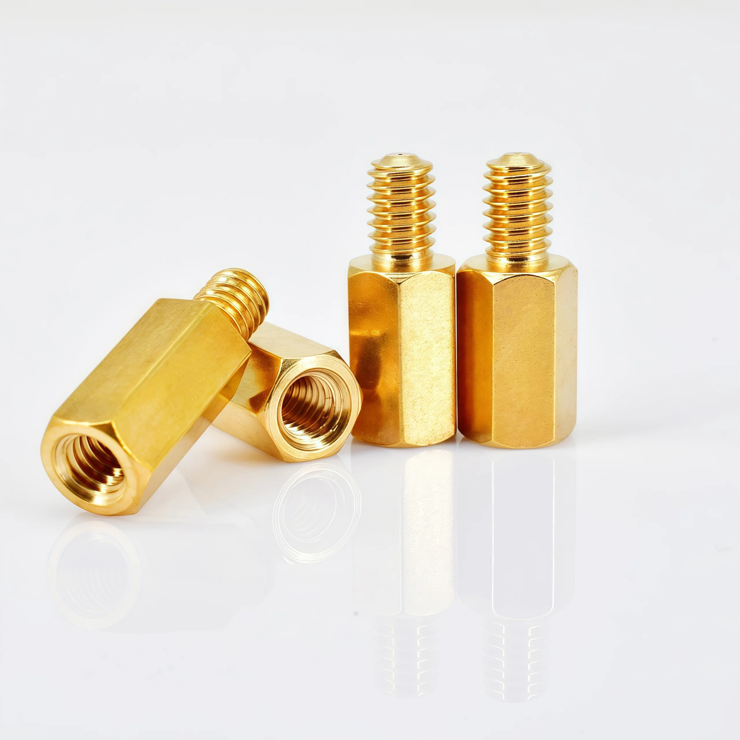 M2.5 M3 M4 M5 M6 Hex Brass Male Female Standoff Board Rack Stud Hexagon Threaded Pillar PCB Column Motherboard Spacer Bolt Screw