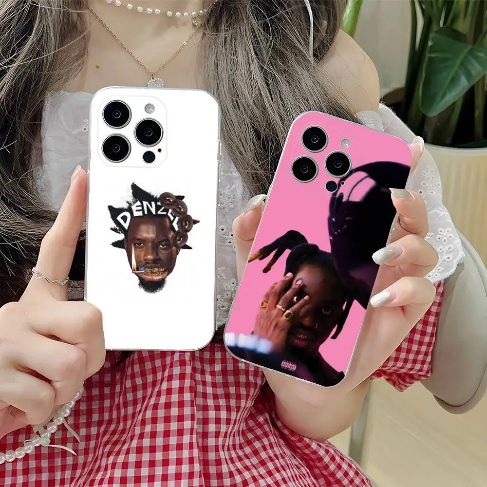 

D-Denzel Singer C-Curry Phone Case For iPhone 16,15,14,13,12,11 Plus,Pro,Max,XR,XS,Plus,E,SE4,Mini Transparent Soft Cover
