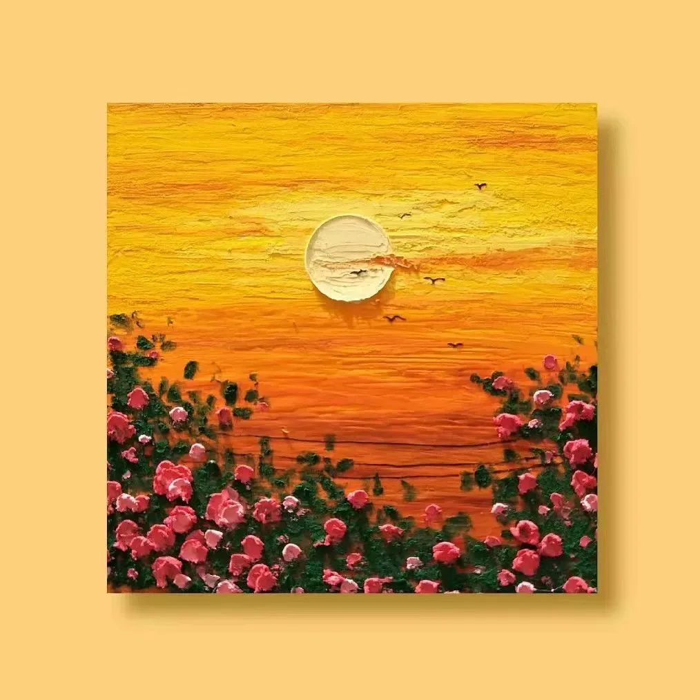 

A-0370 Vibrant and colorful flower artwork.