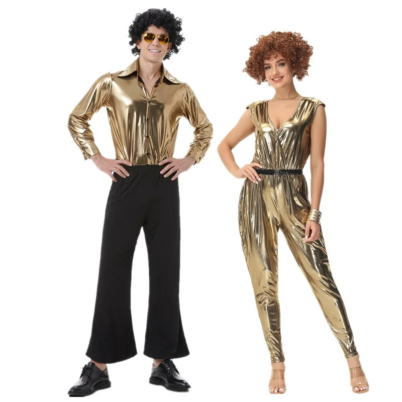 Kostium na Halloween dla piosenkarki baru, nowy retro zestaw w stylu lat 80., strój sceniczny dla piosenkarki hip-hopowej, damski strój etniczny, kostium sceniczny.