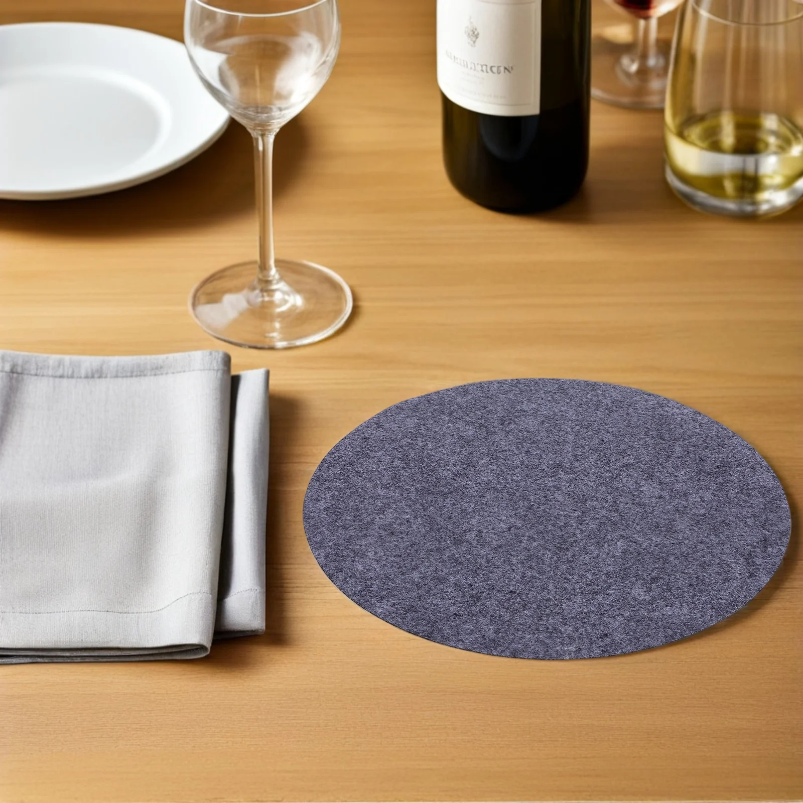 

50 Pcs Felt Meal Tray Pad Plate Container Dishes Dividers Protectors Storage Saucepan Pads