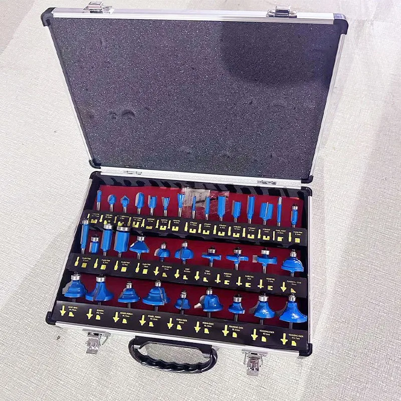 

35-Piece woodworking milling cutter set Manufacturer spot supply trimming machine woodworking milling cutter