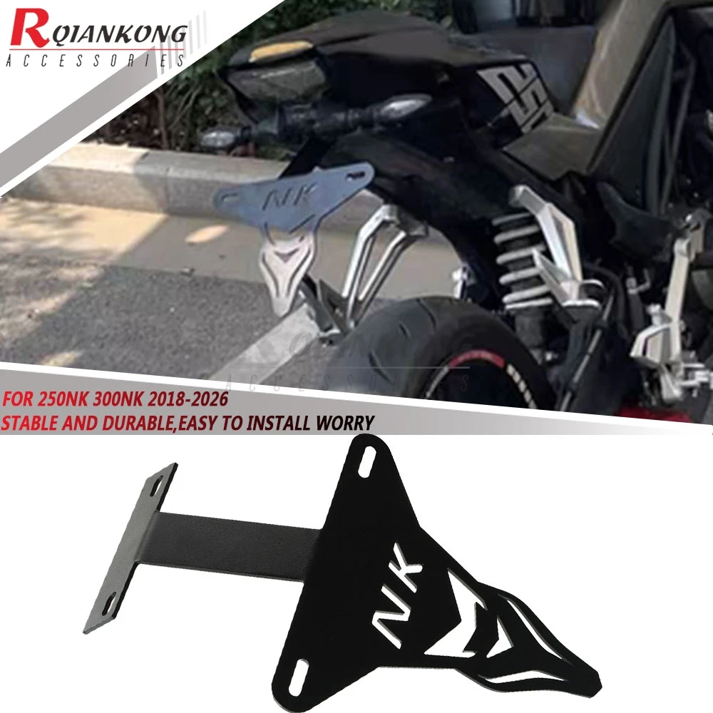 FOR CFMOTO 250NK 300NK Motorcycle License Plate Bracket Holder Fender 250 300 NK 2018 2019 2020 2021 2022 2023 2024 2025 2026