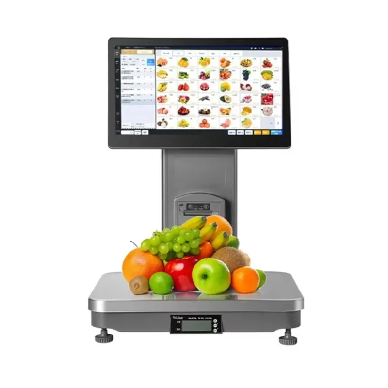 Smart POS Scale Equipped with AI Scanner AI-powered Weighing and Checkout Terminal Designed Specifically for Retail Stores