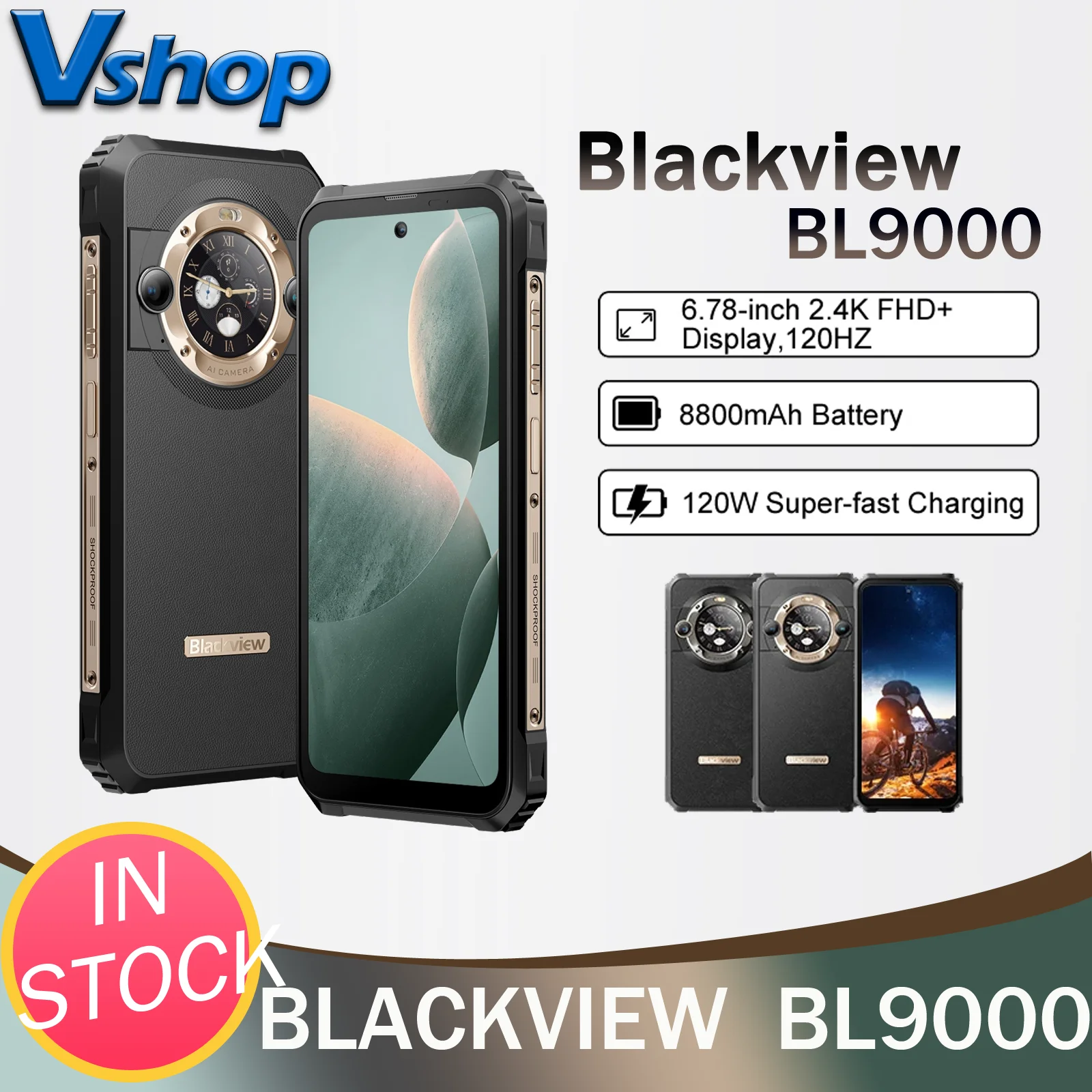 Blackview BL9000 Rugged Phone 12GB+512GB IP68/IP69K 6.78