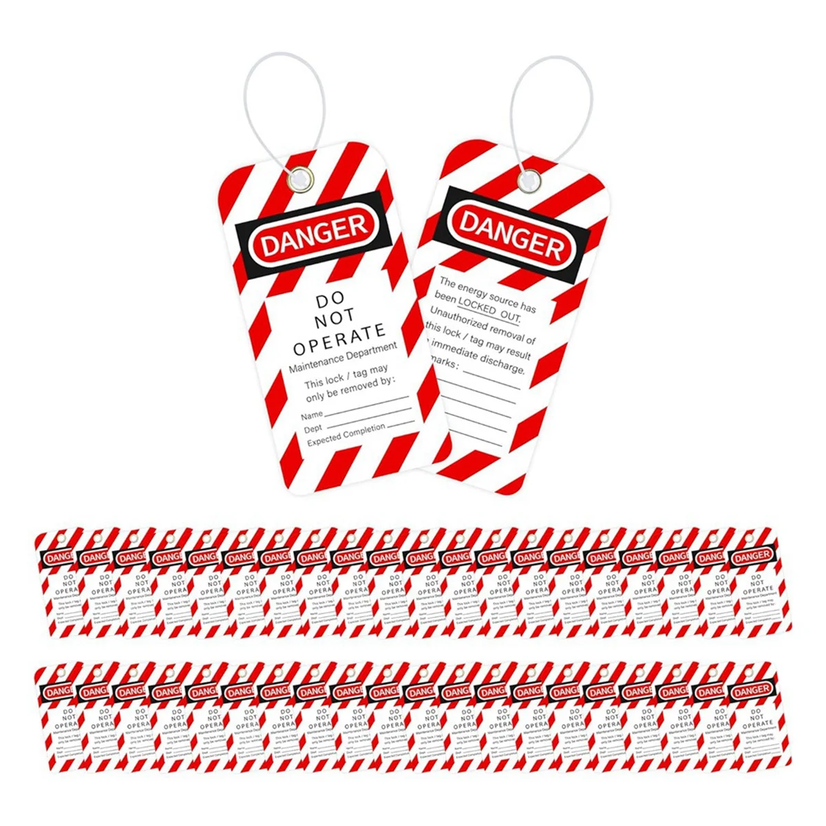 

Tagout TagsLockout Tagout Tags, 3 х 5,75 дюйма, 40 опасных метков, не работает с 40 застежками-молнией, бирками для разрыва и воды