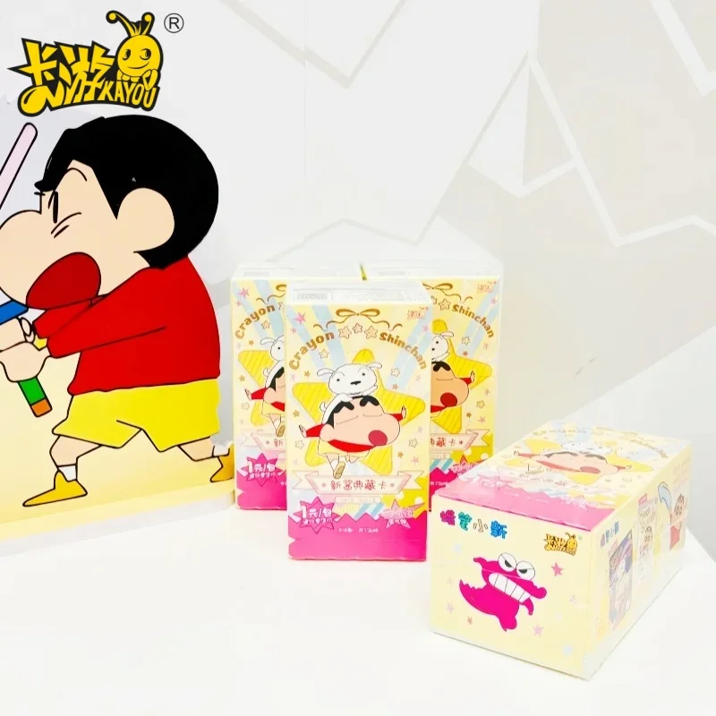 

KAYOU Crayon Shin-chan Card Party Bag Nohara Misae Nohara Хироши Редкая коллекционная карточная игрушка для детского подарка на день рождения