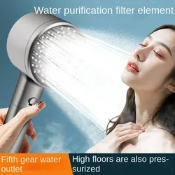 Nano micro bubble hand shower supercharged beauty shower head