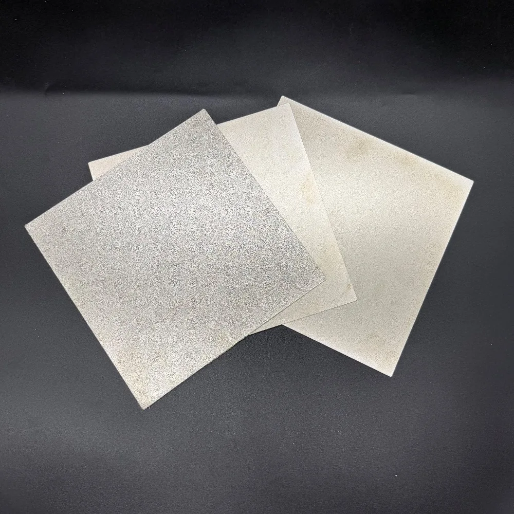 1 Piece 200*200mm Hand Grinding Pad Diamond Abrasive Polishing Plate for Glass Jade Stamp Dressing Disc