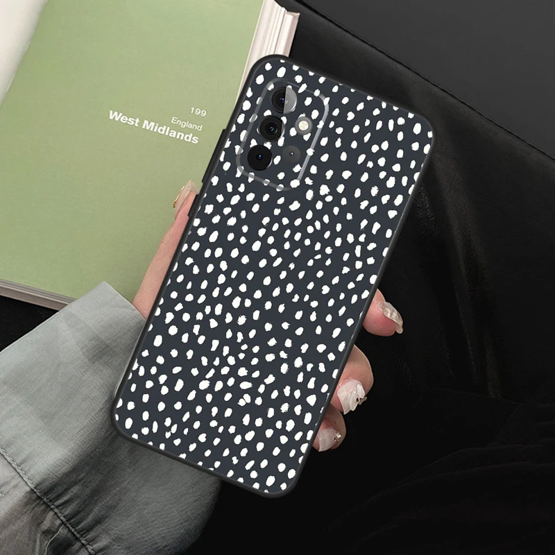 Polka Dot Phone Case For Samsung Galaxy A54 A34 A14 A52 A32 A22 A12 A51 A71 A50 A70 A13 A33 A53 Cover