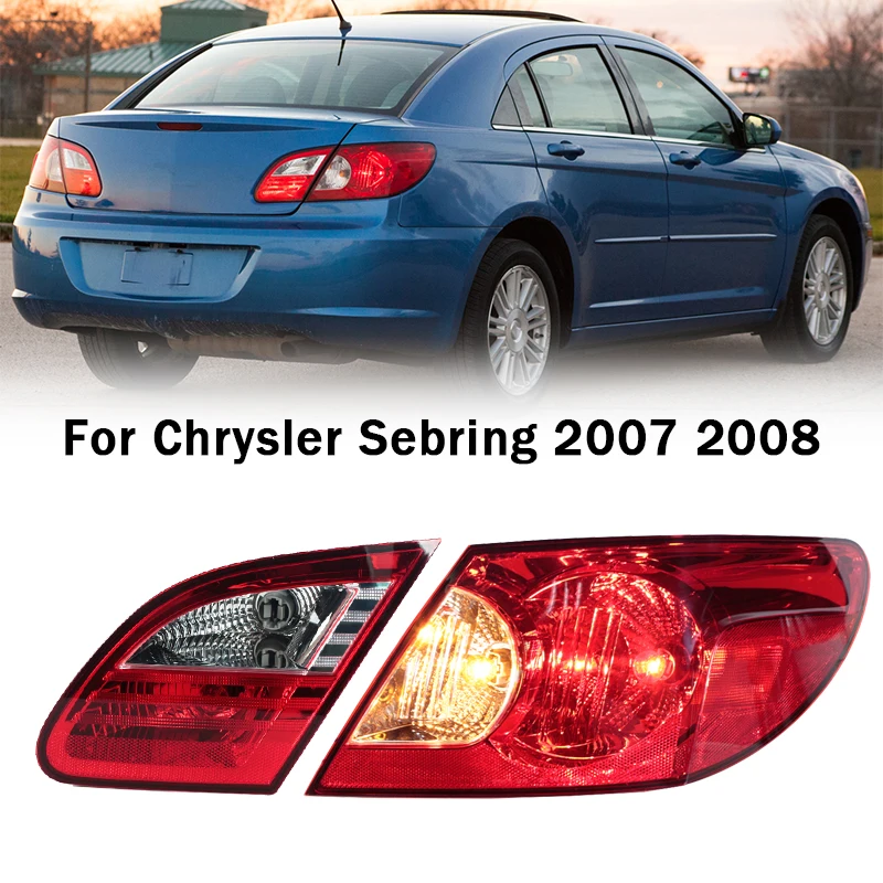 

Задний фонарь в сборе для Chrysler Sebring 2007-2008: стоп-сигнал, указатель поворота, габаритный огонь 5303987AE-PFM 5303747A