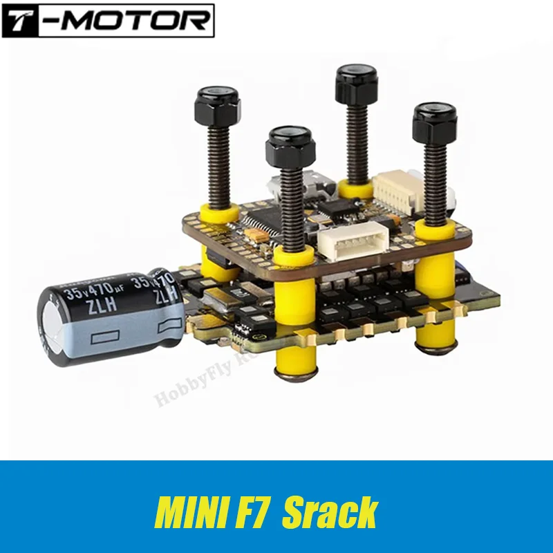 

T-motor MINI F7 Stack MINI F7 Flight Controller OSD BMI270 W/MINI F45A 3-6S BLHeli32 4In1 ESC DShot150/300/600 for RC FPV Drone