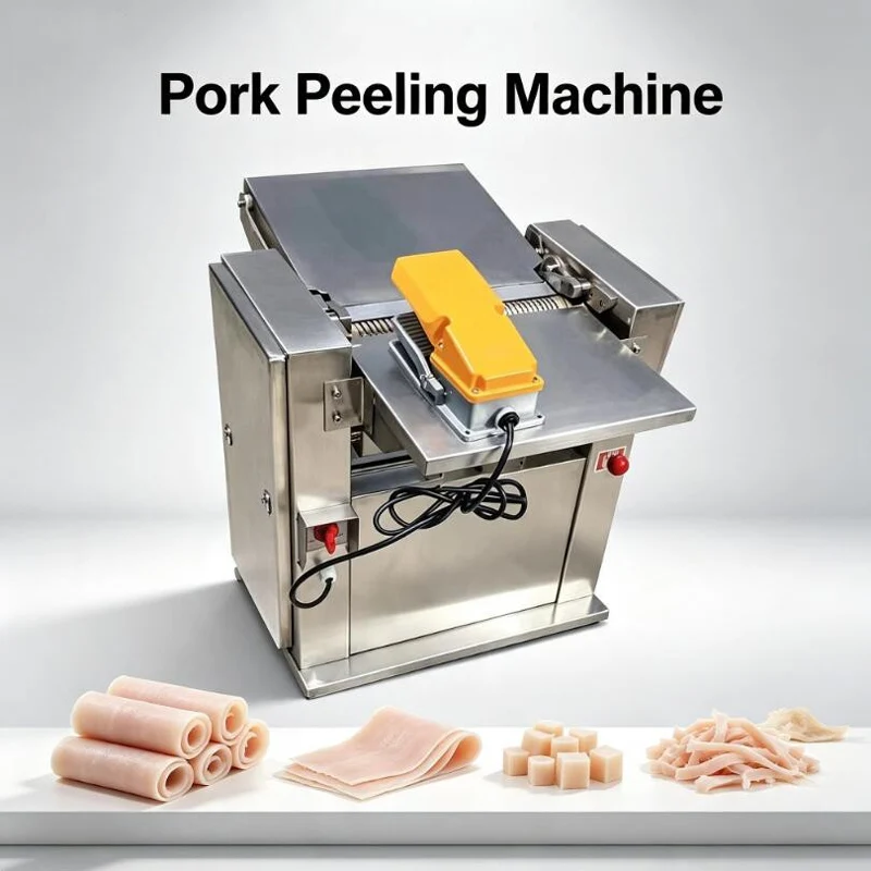 Pork Skinning Machine Electric Stainless Steel Fresh Pork Neck Skin Removing Machine Pork Skinning Machine
