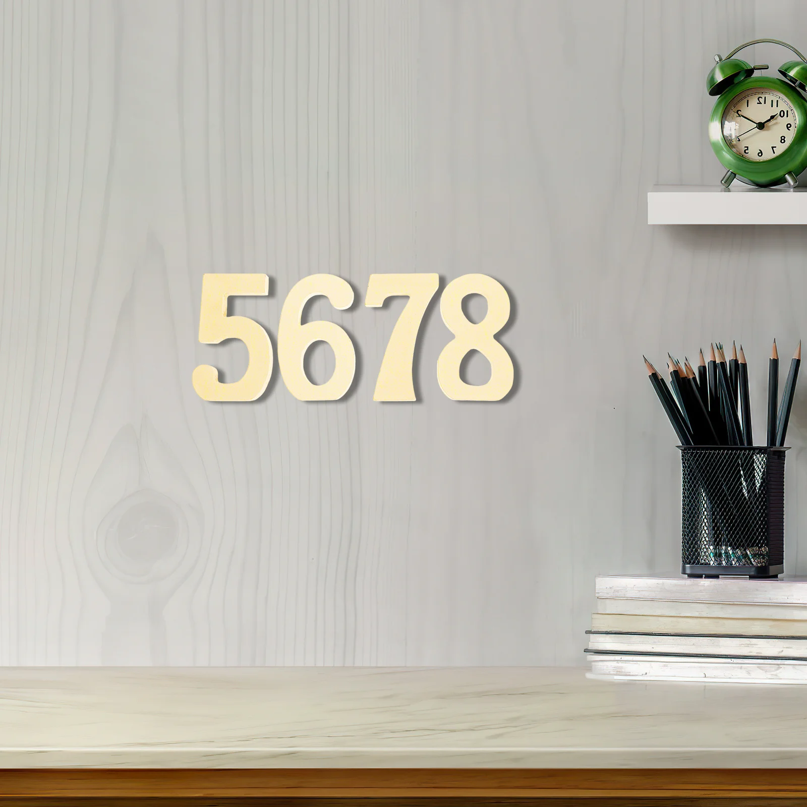 

10pcs Large Wooden Number Decorating Craft Set Smooth Natural Wood Numbers For Diy Home Wedding Party Wall Table Decor