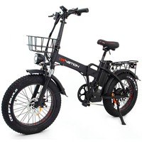 DRVETION AT20 E-Bike 750W Motor 48V10/15/20Ah Lithium Battery 25KM/H 50/65/80km Range 20” Tire Adult Electric Bicycle