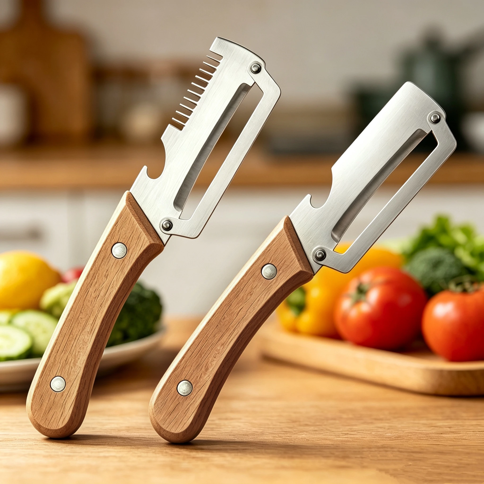 Multifunctional 3-in-1 Stainless Steel Peeler Vegetable & Fruit Slicer Shredder Versatile Kitchen Tool for Peeling Shredding