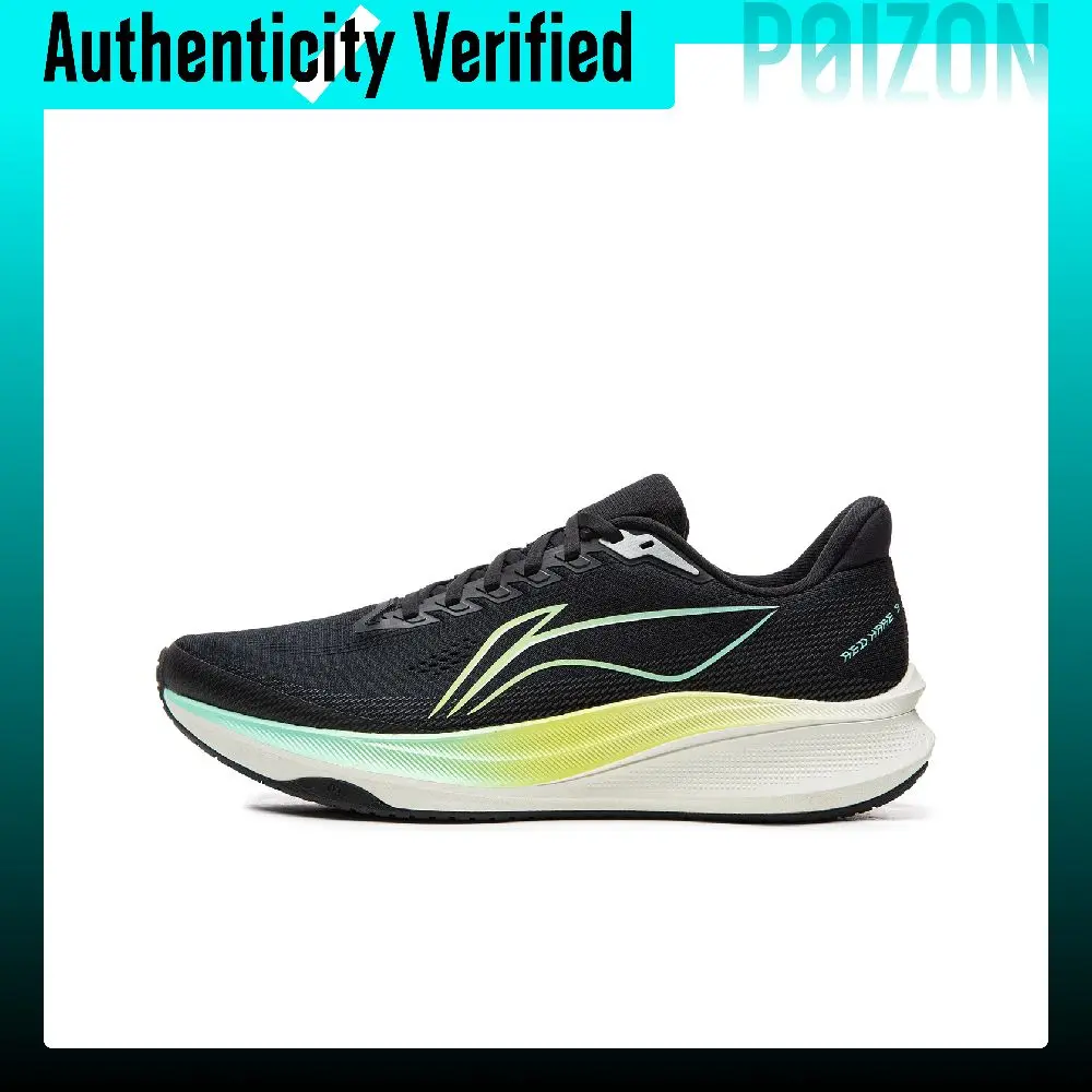 Li-Ning Red Hare 9 Synthetic Leather Breathable Low-top Casual Running Shoes Men's Black ARPW003-22