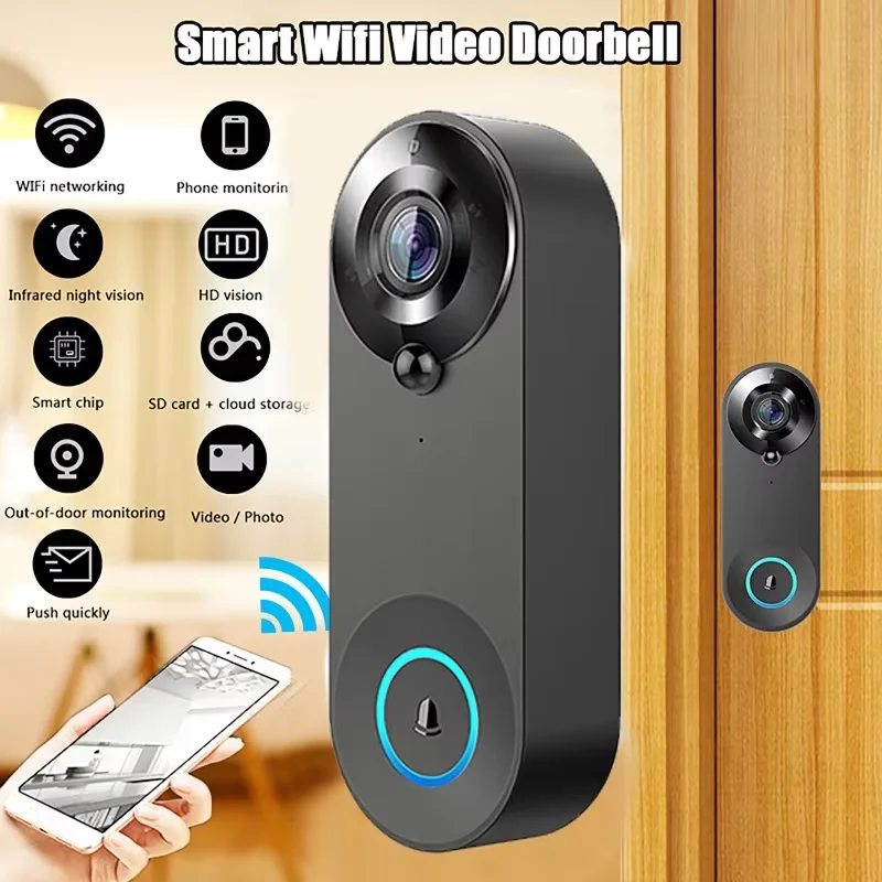 

Home Tuya Smart 1080P Wireless WIFI Doorbell Video Intercom Door Bell with Camera for Security Protection PIR Motion Detection