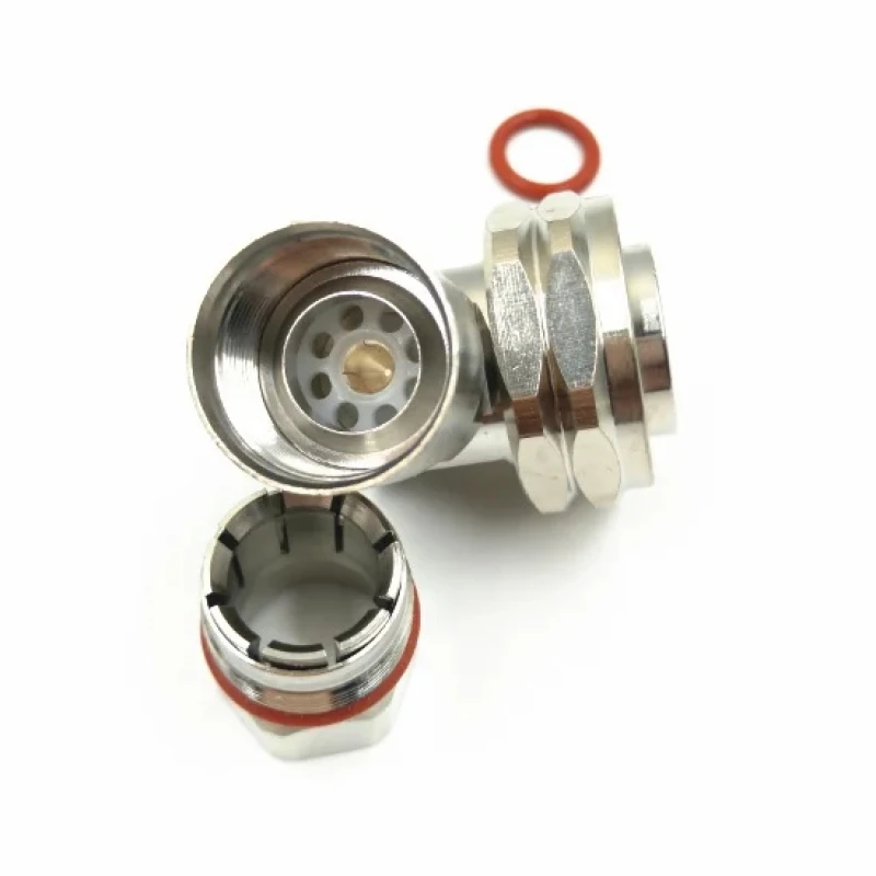 L29 DIN(7/16) Male Right Angle Clamp Solder for 1/2" corrugated cable 50-12 RF connector adapters