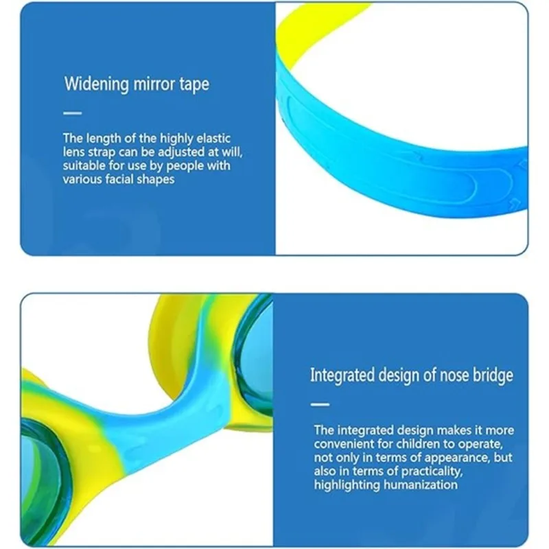 Anti-Fog, Waterproof, High-Definition Children' S Swimming Goggles:Small-Frame Design For Boys And Girls