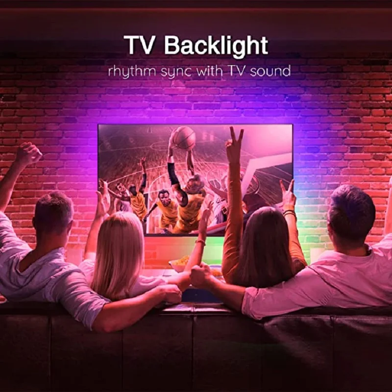 LED Lights with 24 Keys Remote Infrared Control LED Strip Tape for Bedroom Decoration  RGB5050 Phone Control Neon Ice Light Luce