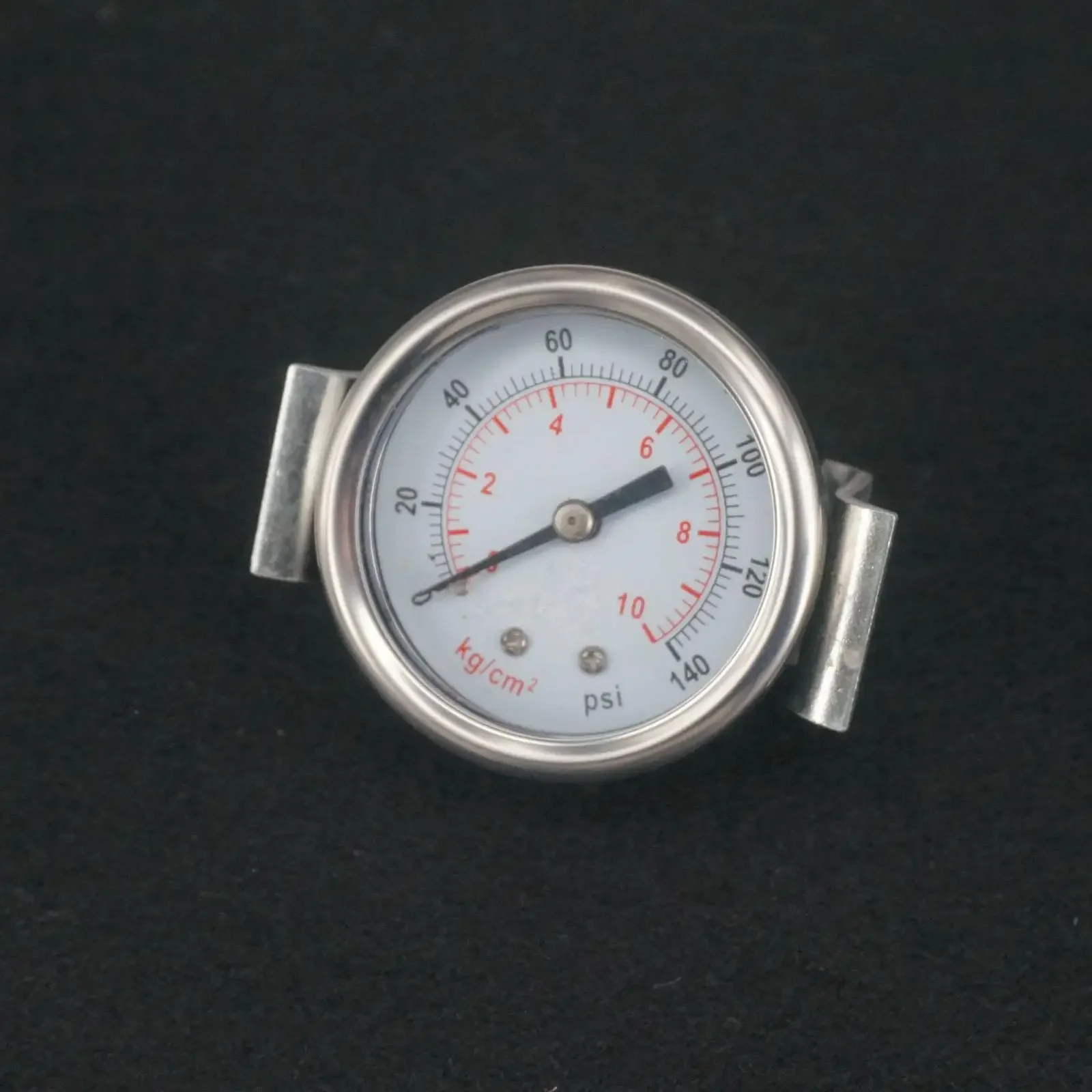 Dial Diameter 40/50/60mm 14/28/50/70/140/200/350psi -1 ~0 Bar Air Compressor Pressure Gauge Axial  With Bracket Pneumatic Part