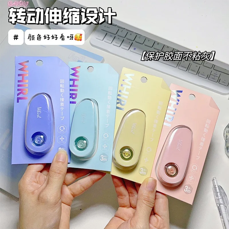 QIANKONG 3M Große Kapazität Klebeband Einfache Student Schreibwaren Farbe Punkt Kleber DIY Scrapbooking Roller Klebeband Schule Büro