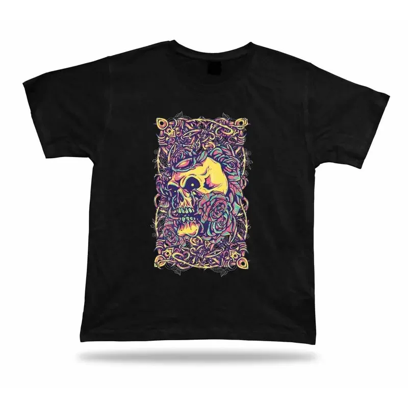 Skull Skeleton Rose Thorn Devil stylish t shirt tee special birthday present