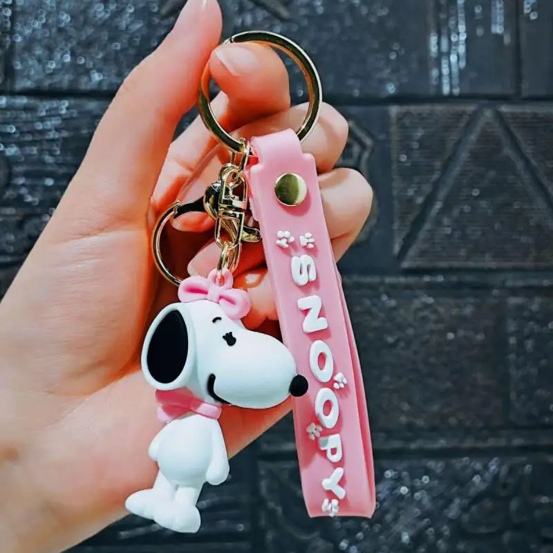 Cartoon Snoopy Keychain Girl Kawaii Pendant Car Key Small Pendant Couple Gift Student Backpack Pendant Birthday Gift - view 5