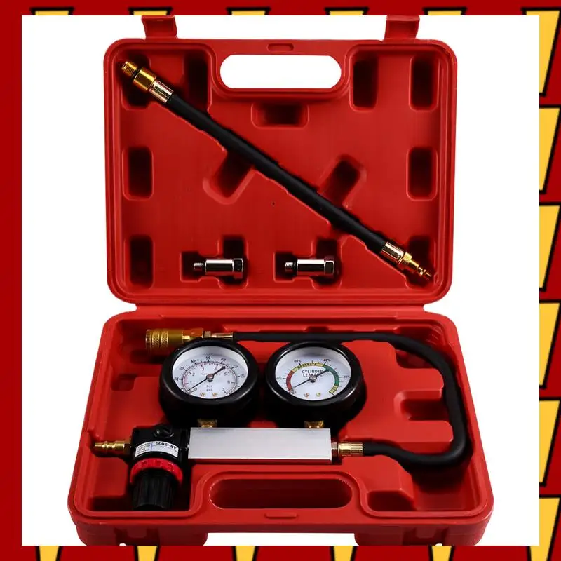 

ABNP Cylinder Leak Down Tester Tool Leak Down Tester Set Cylinder Detector With Dual Gauges
