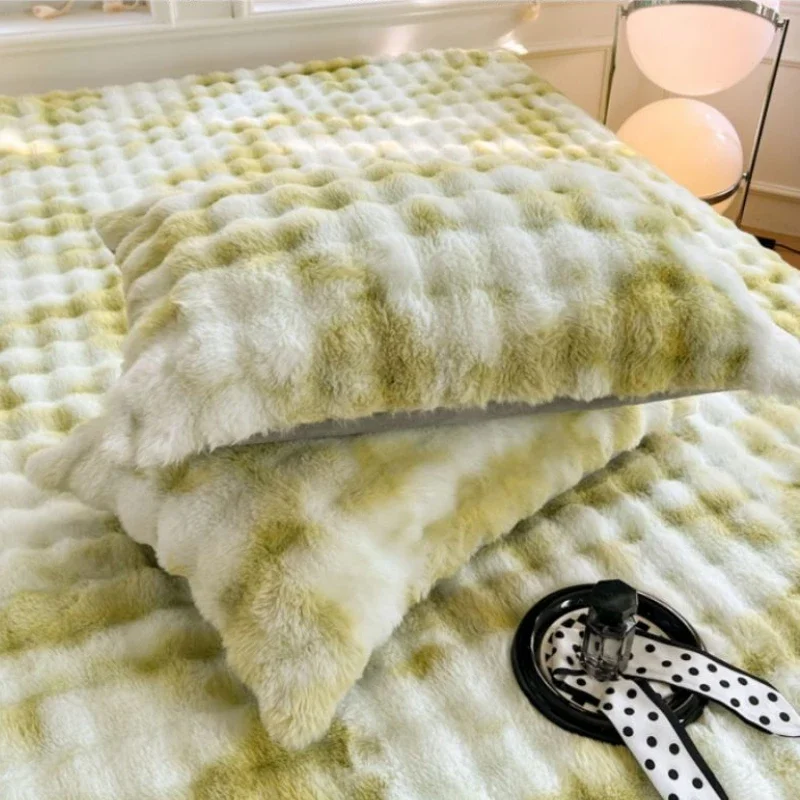 Winter Warm 2pc Plush Pillowcase Machine Washable Pillow Cover Bedroom Decoration Velvet Pillow Case 48x74cm