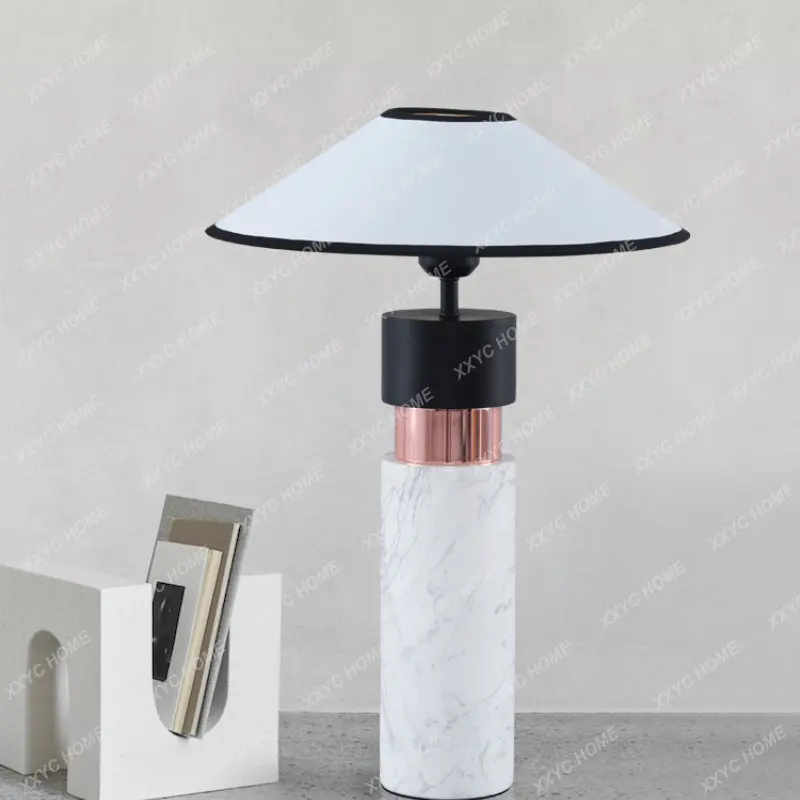 

Post-Modern Simple Living Room Marble Table Lamp Bedside Bedroom Study Lamps