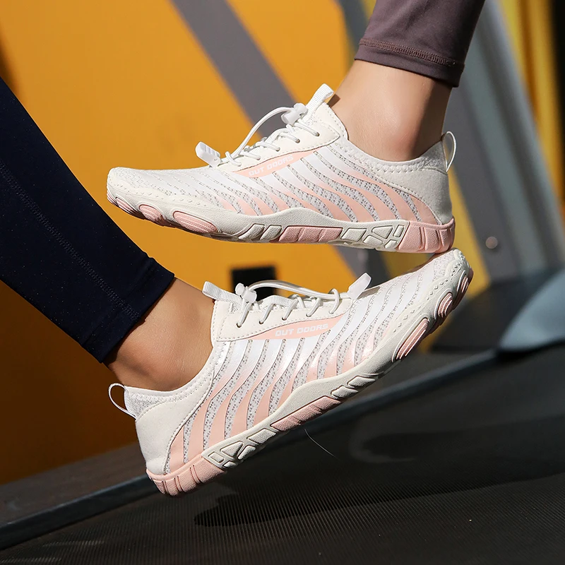 Men Wading Shoes Women Lightweight Swimming Shoe Outdoor Quick-Dry Barefoot Walking  Sneakers Five Finger Beach Shoes Big Sizes